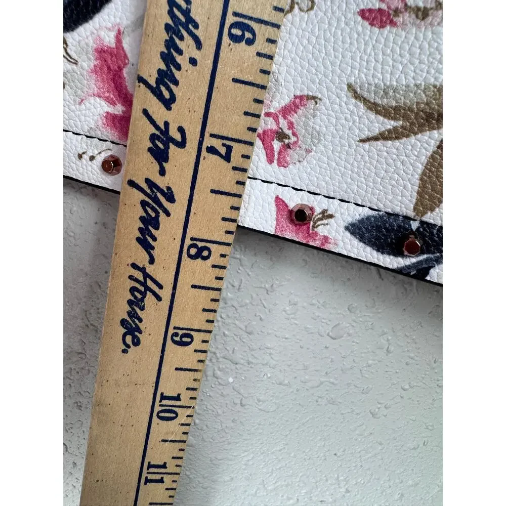 White House Black Market Floral Clutch